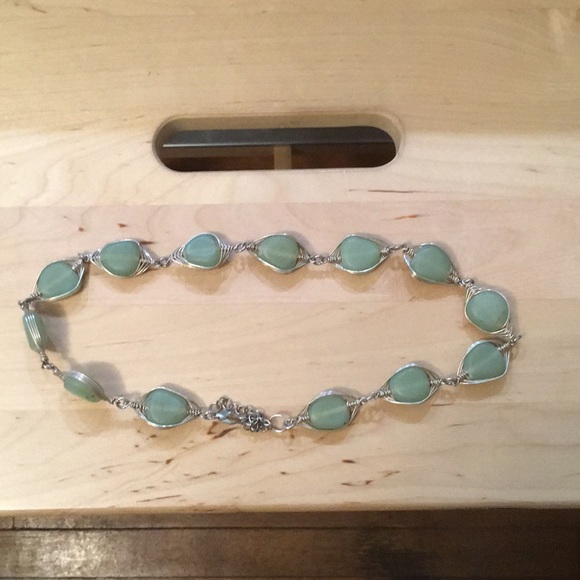 Jewelry - 🎁🌿🌃Sage Green GemStone Necklace